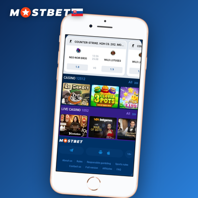 Mostbet mobilná aplikácia na smartfóne s push notifikáciou pre stávky